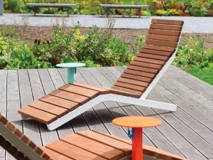 mmcité1 Садовая кушетка из стали и дерева