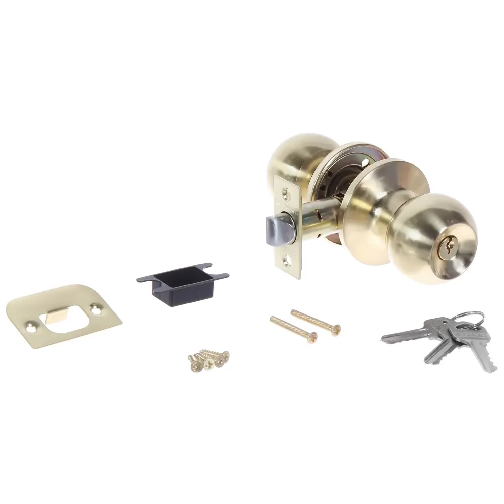 Ручка-защелка 624/BL PB-B с фиксатором цвет золото FUARO STLM-2196766 - Вид №1