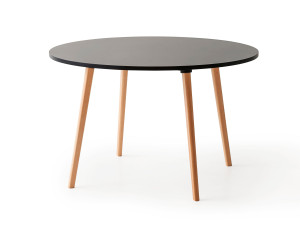 Круглый или квадратный ламинированный стол с деревянным каркасом