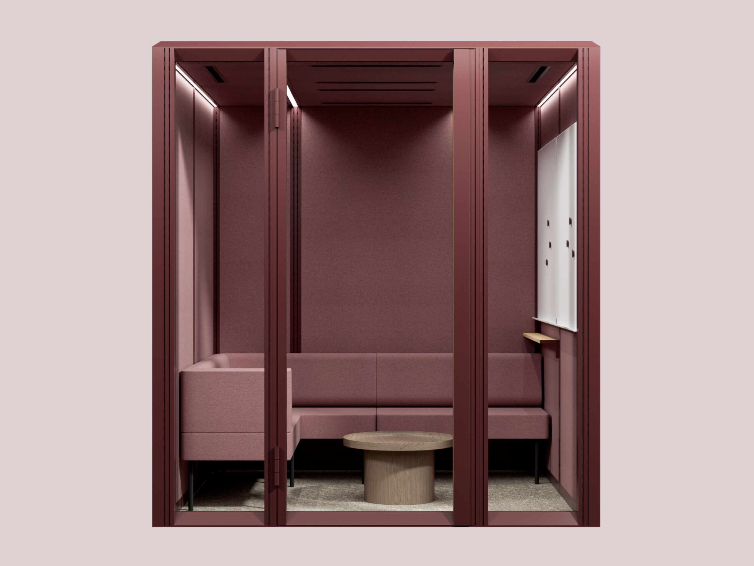 Многосторонняя акустическая офисная кабина со встроенным освещением Mute Modular ARCH-00144518