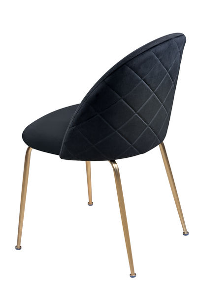 FUCU0001 Обеденный стул из оникса черного бархата ijlbrown  - Вид №1