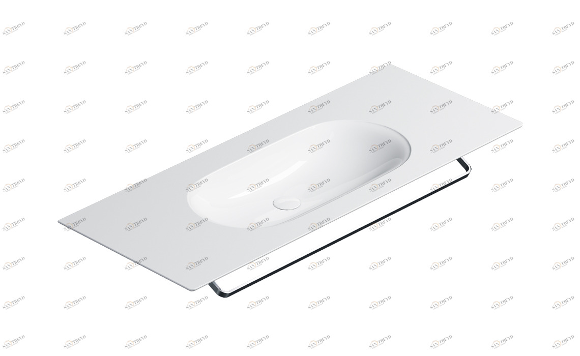 1125HZ00 Подвесная раковина настенная консольная овальная CERAMICA CATALANO  белая 