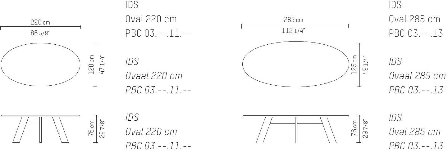 Piet Boon Овальный обеденный стол из дерева  Pbc 03.11/13 Pbc 03.11/13. - Вид №2