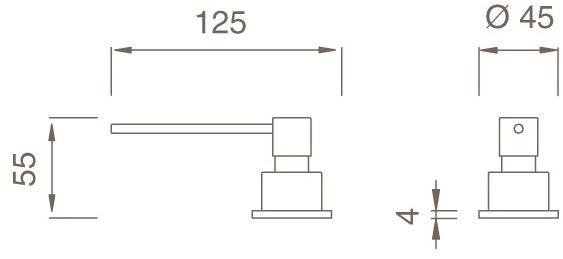 Ceadesign Дозатор на палубе Stem - accessori Dos 04 - Вид №1