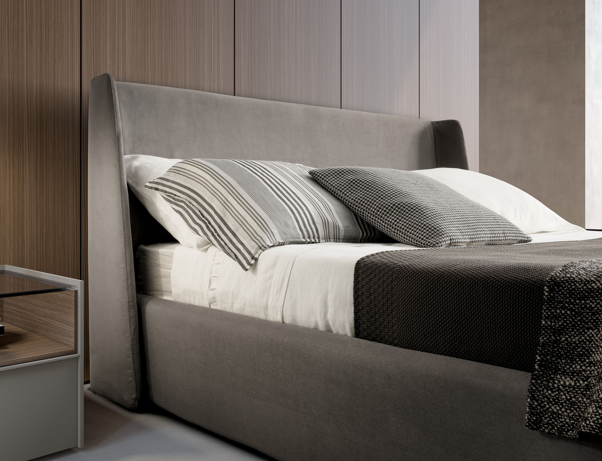 Двуспальная кровать из ткани Adok WAVE ARCH-00077732 - Вид №2