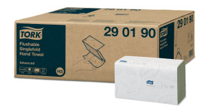 29019038 Легкорастворимое полотенце одинарного сложения (в сгибе zz) Tork