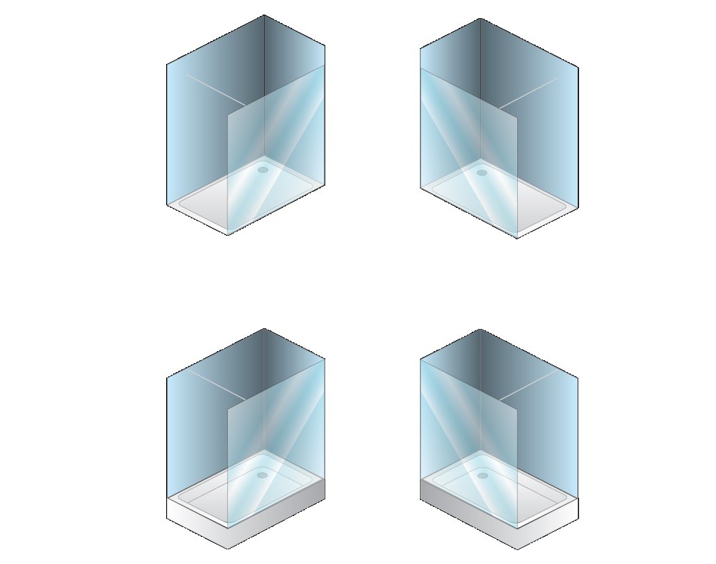 Душевая перегородка Walk In Terra ts open 00636 BLACK Словения Kolpa-San  - Вид №4