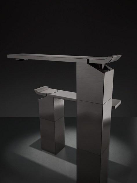 Radomonte Смеситель для раковины, однорычажный, настольный, из нержавеющей стали Okami Okm3 - Вид №1