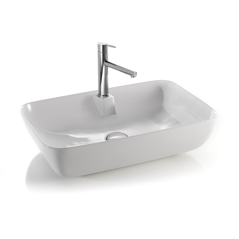 L607T0R1V0.100 Накладная раковина прямоугольная A. e T. Italia ELITE Белый глянцевый AeT ITALIA