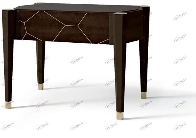 Carpanese Home Прямоугольная тумбочка с ящиками Contemporary 7552