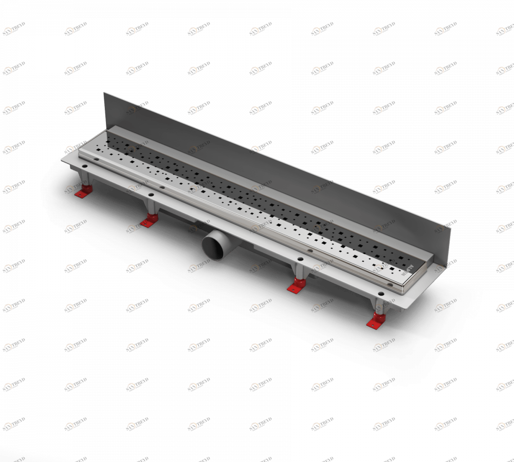 Водоотводящий желоб ALPEN Square ALP-850SN3 к стене с рамкой 