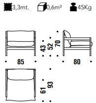 Moroso Кресло со съемным чехлом с подлокотниками Iron maiden sun-id-1429898 - Вид №1