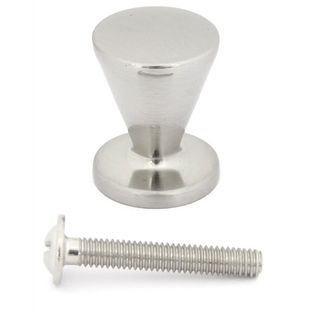 Мебельная ручка-кнопка DMZ-11492.BN, цвет матовый никель PALLADIUM STLM-2073339 - Вид №1