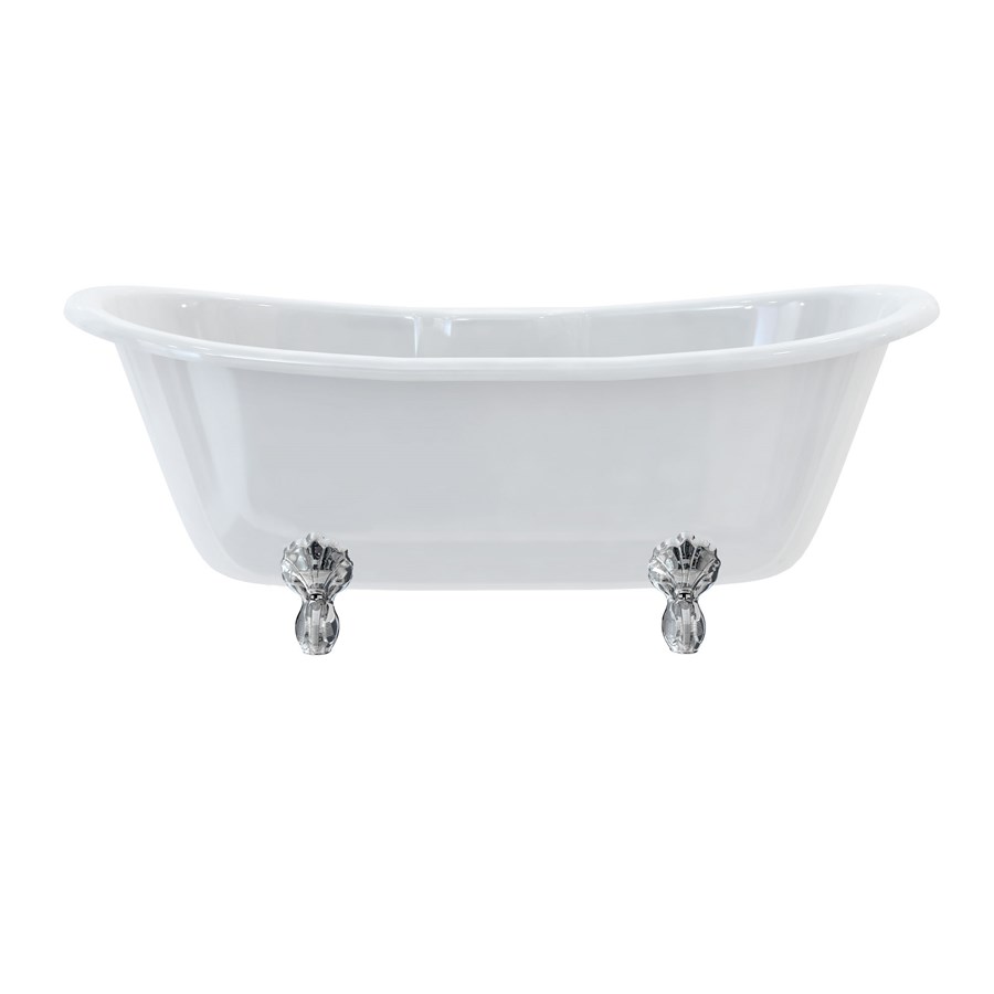 Burlington Двухсторонняя ванна Bateau с роскошными ножками с ножками Luxury Arc из хрома L2C T10F  - Вид №1