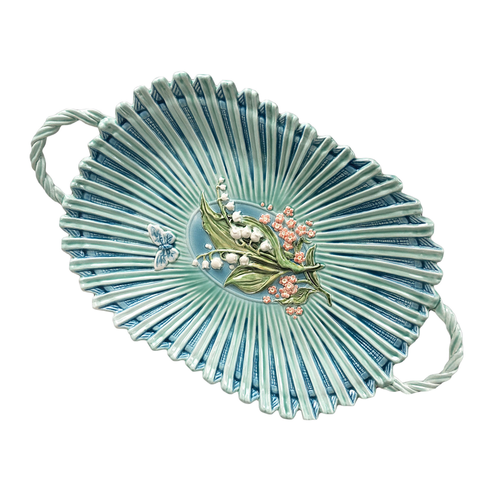 Хлебница (роспись) Голубые цветы PROVANSFAIENCE sun-id-994776 - Вид №1