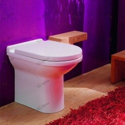 42213 Приставной унитаз напольный Белый  Due Италия Santreyd