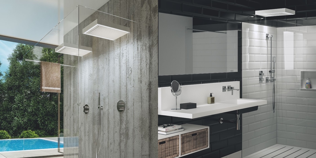 Moma Design Душевая лейка настенная Shower Wall белая SHWA5030 - Вид №1