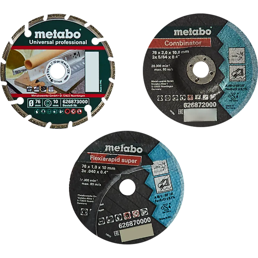Набор дисков Metabo 626879000 76x10 мм, 3 шт. 88111061 STLM-2096231 