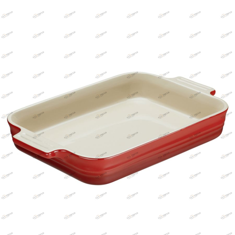 Блюдо для запекания Le Creuset, 26 см, бордовое 91004726060000