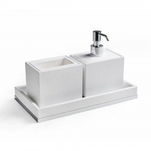 SN98A 3SC Набор из 3 предметов, стакан, диспенсер, лоток Moderno