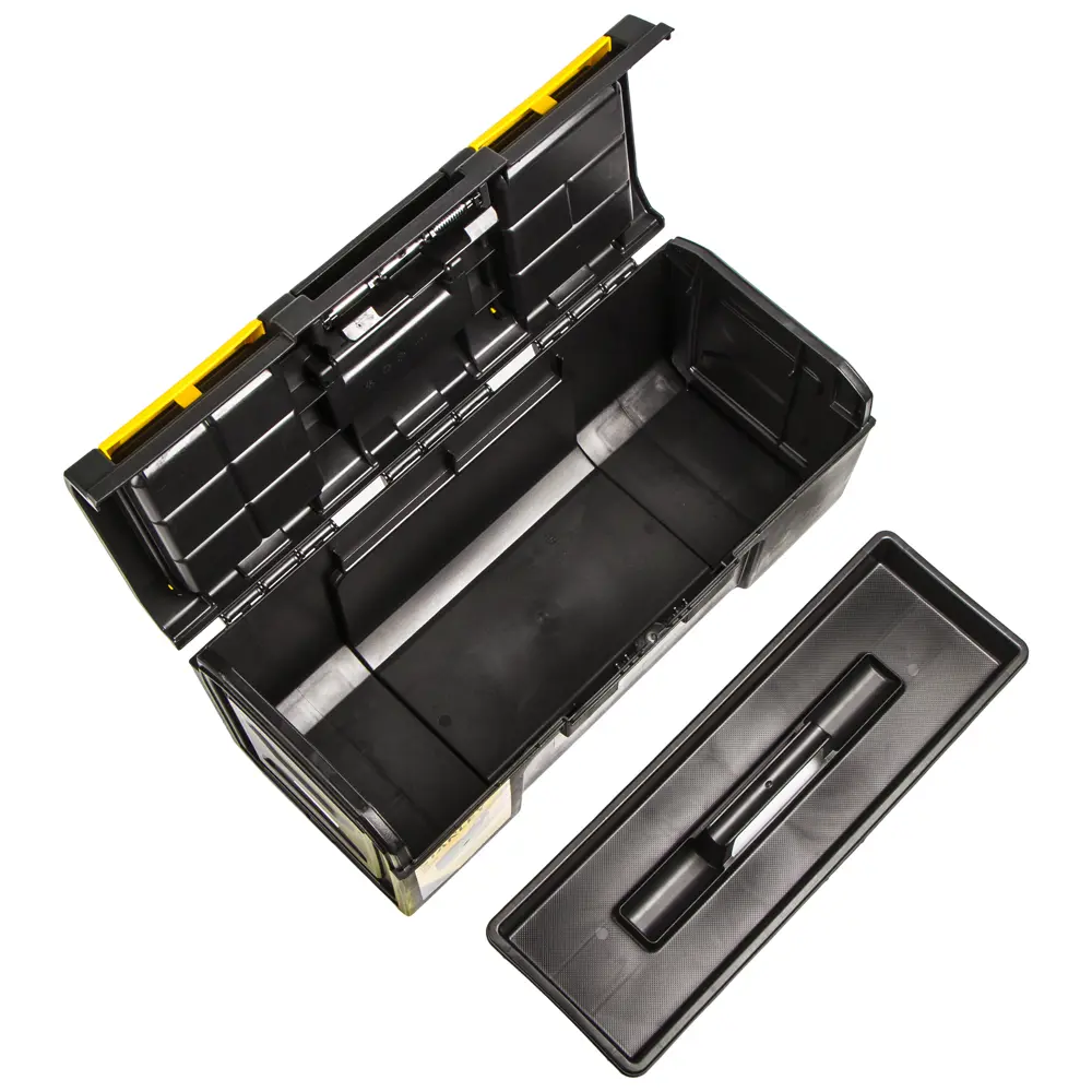 Ящик для инструмента Stanley 280х257х593 мм, пластик, цвет чёрный/жёлтый STLM-2109700 - Вид №4