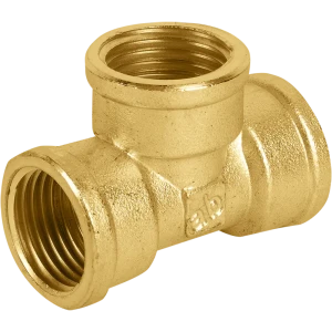 Тройник AQUABEAM латунный 1/2" для систем водоснабжения и отопления 82275356