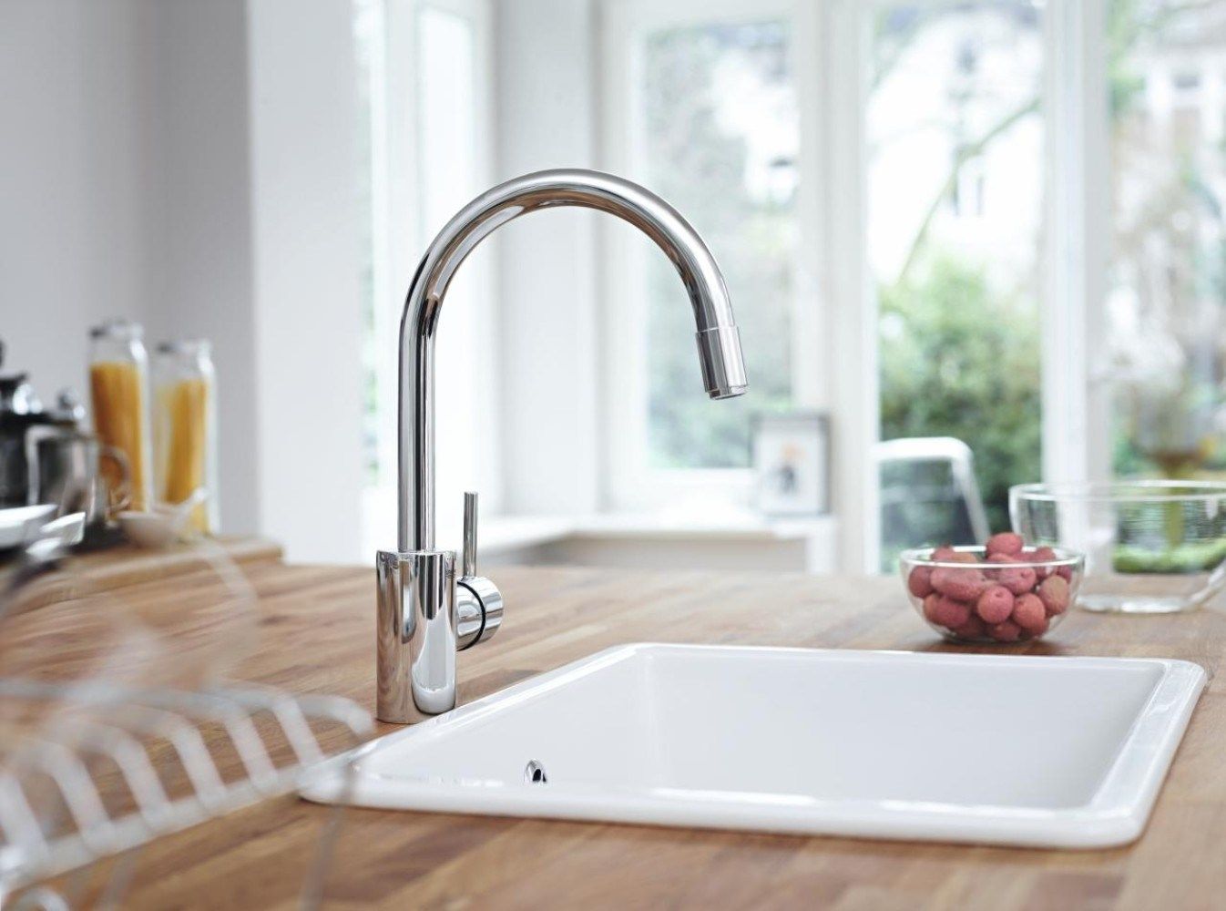 Смеситель для кухни с одним отверстием и поворотным изливом Grohe концепция ARCH-00149188 - Вид №2
