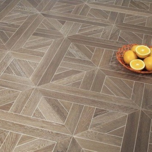 Модульный паркет Marco Ferutti Linea Linea Грей Дуб с брашью (Текстурированная) 405х405 мм 2600600027 - Вид №1