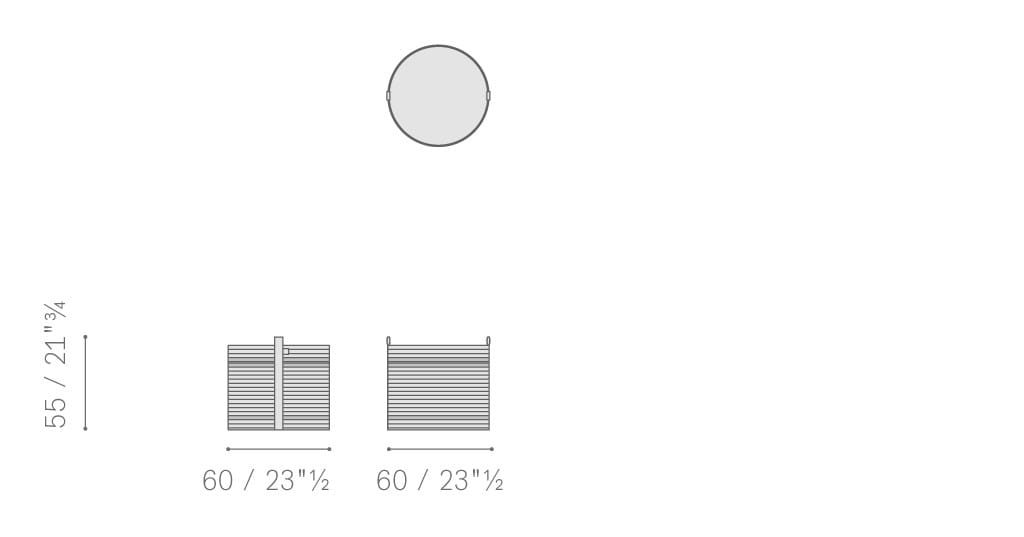 Полипропиленовые наружные корзины Poltrona Frau Уличные коллекции Boundless Living ARCH-00142666 - Вид №18