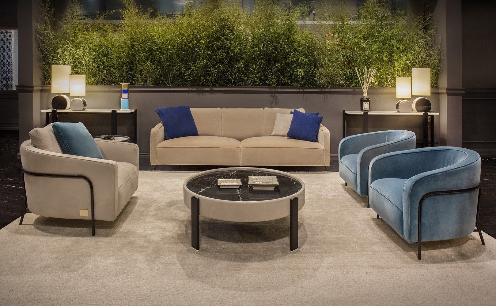 3-местный бархатный диван Formitalia ARCH-00044804 - Вид №3