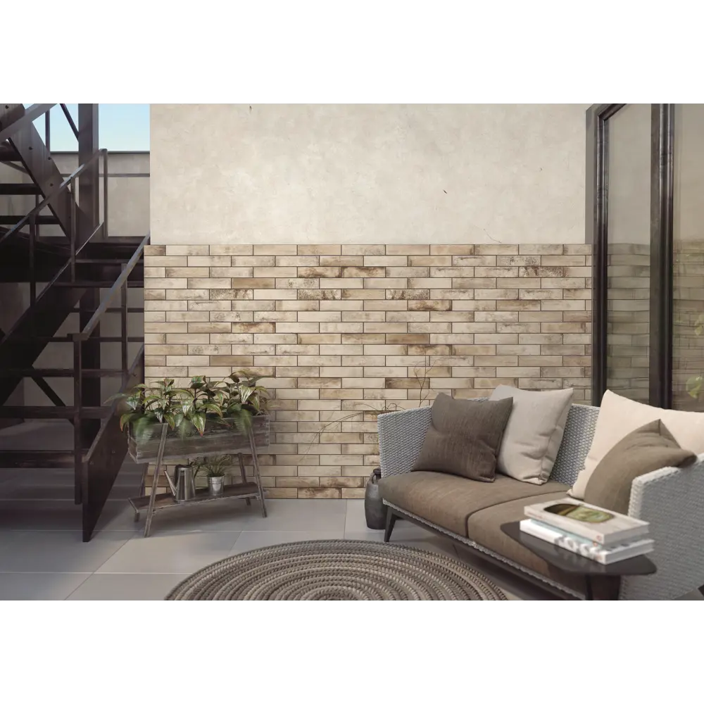 82015332 Плитка клинкерная Cerrad Piatto серо-бежевый 0.48 м² STLM-0017646 - Вид №5