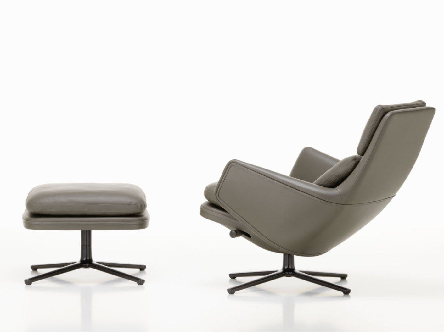 Кожаный спиц кресло с подголовником VITRA Grand Relax ARCH-00138583 - Вид №26