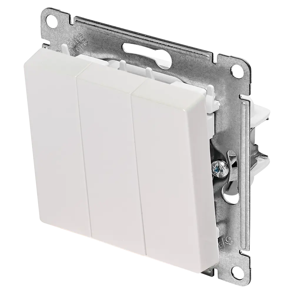 Выключатель встраиваемый Systeme Electric AtlasDesign 3 клавиши цвет жемчужный 89457371 STLM-2167970 - Вид №1