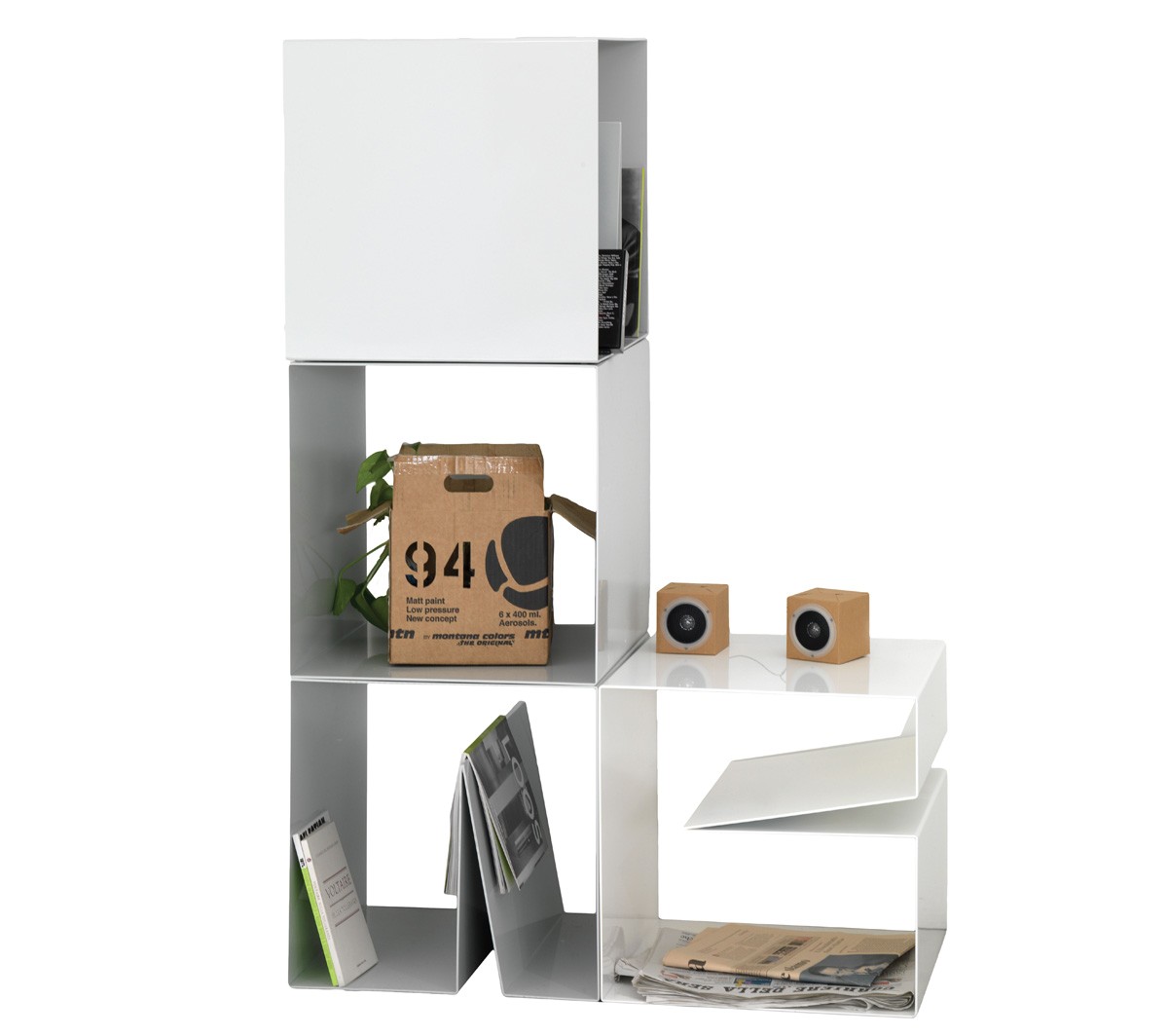 Ex.T NOTCH PLUS 2 Модульная система из белого алюминия EXNOTCHPLPIBI  - Вид №4