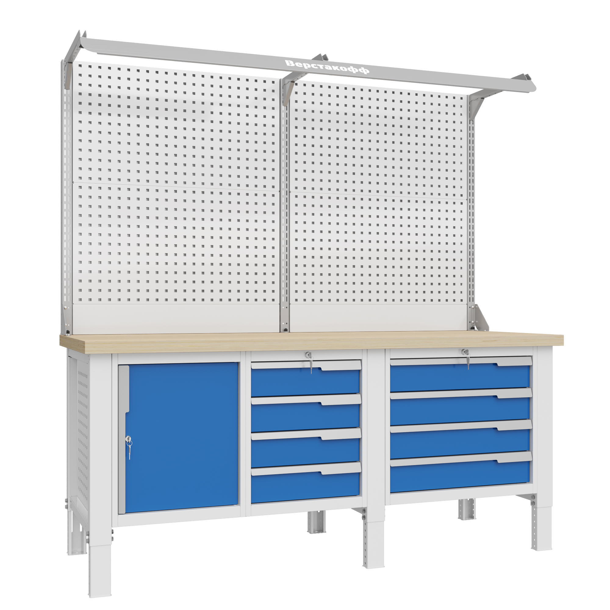 Верстак слесарный CTR 2002.S47L4.23-2F Верстакофф 124491