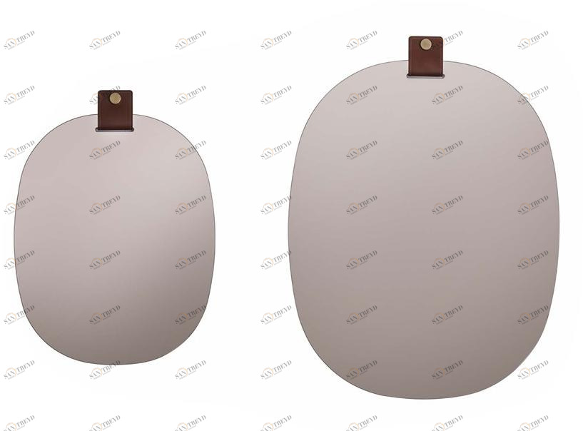 Tonin Casa Настенное зеркало с кожаной пряжкой  T7540 