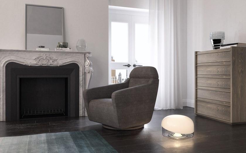 Huppé Кресло-качалка из ткани с подлокотниками Teo L5605 HUPPE - Вид №3