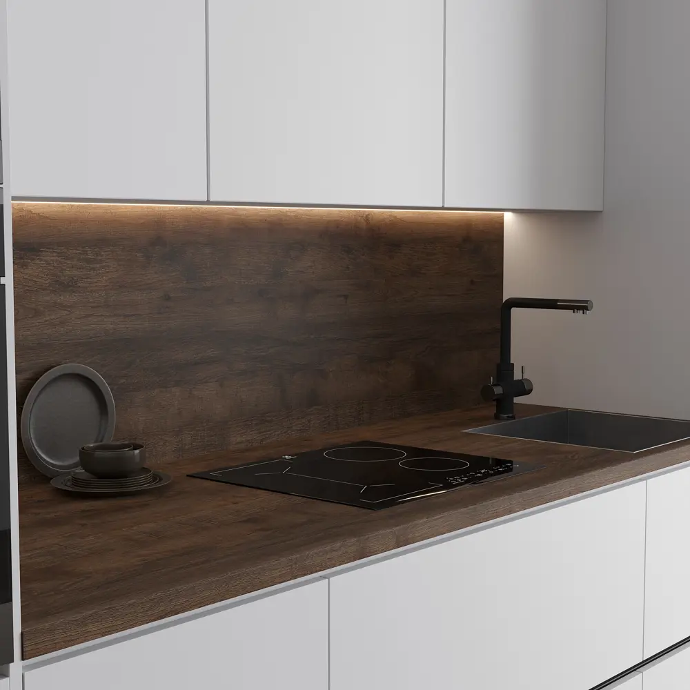 Столешница KONSENSA Самдал 60x300x3.8 см ДСП цвет коричневый 89452049 STLM-2124401 ДСП Постформинг - Вид №4