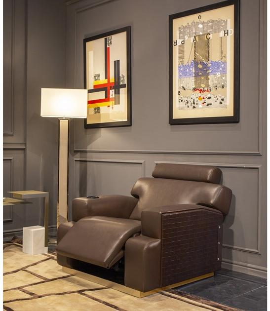 Formitalia Расслабляющее кресло с откидной спинкой из оленьей кожи sun-id-1378658 - Вид №7