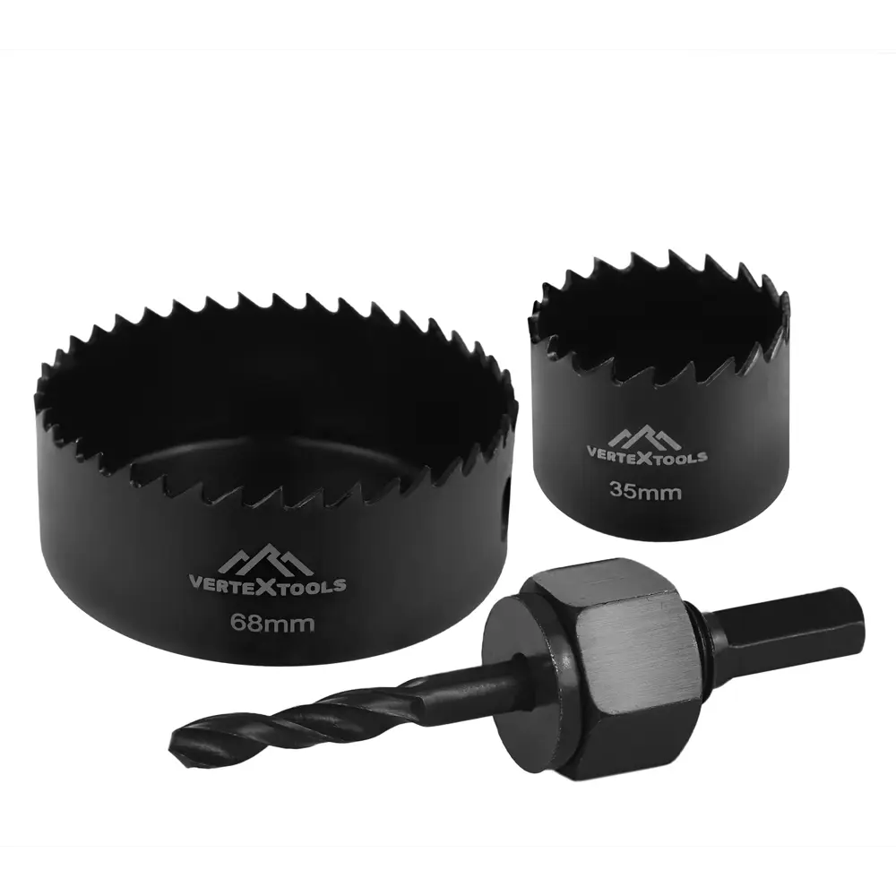 Набор коронок по дереву Vertextools 2526-35-68, 3 шт. 89434407 STLM-2184684 
