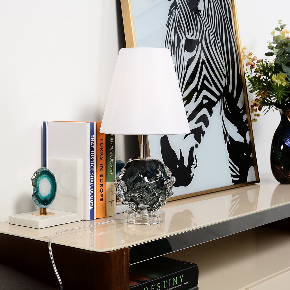 Настольная лампа 41х22 см бело-серая Crystal BRTL3115S DELIGHT COLLECTION  00-3882449 Белый;серый;хром  - Вид №3