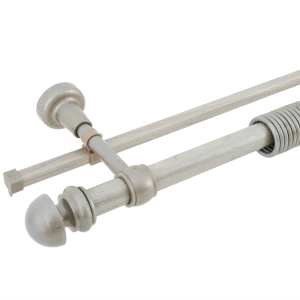 Карниз двухрядный «Морена» 200 см металл/пластик