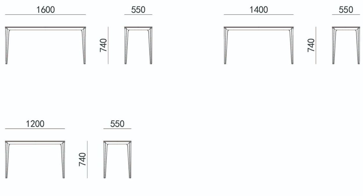 HC28 Cosmo Прямоугольный деревянный стол Oskar J11 - Вид №4