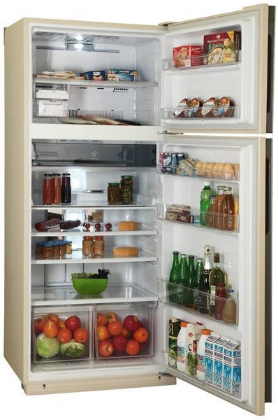 SJXE59PMBE Холодильник / холодильник. 185 см. no frost. a+ бежевый. Sharp Santreyd  - Вид №1