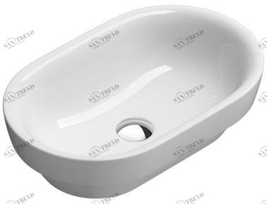 903011 Подвесная раковина настенная овальная GSI ceramica Sand белая