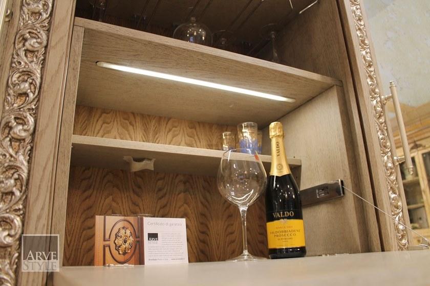 Arvestyle Настенный книжный шкаф из дерева с подсветкой Giulio As-1800 - Вид №15