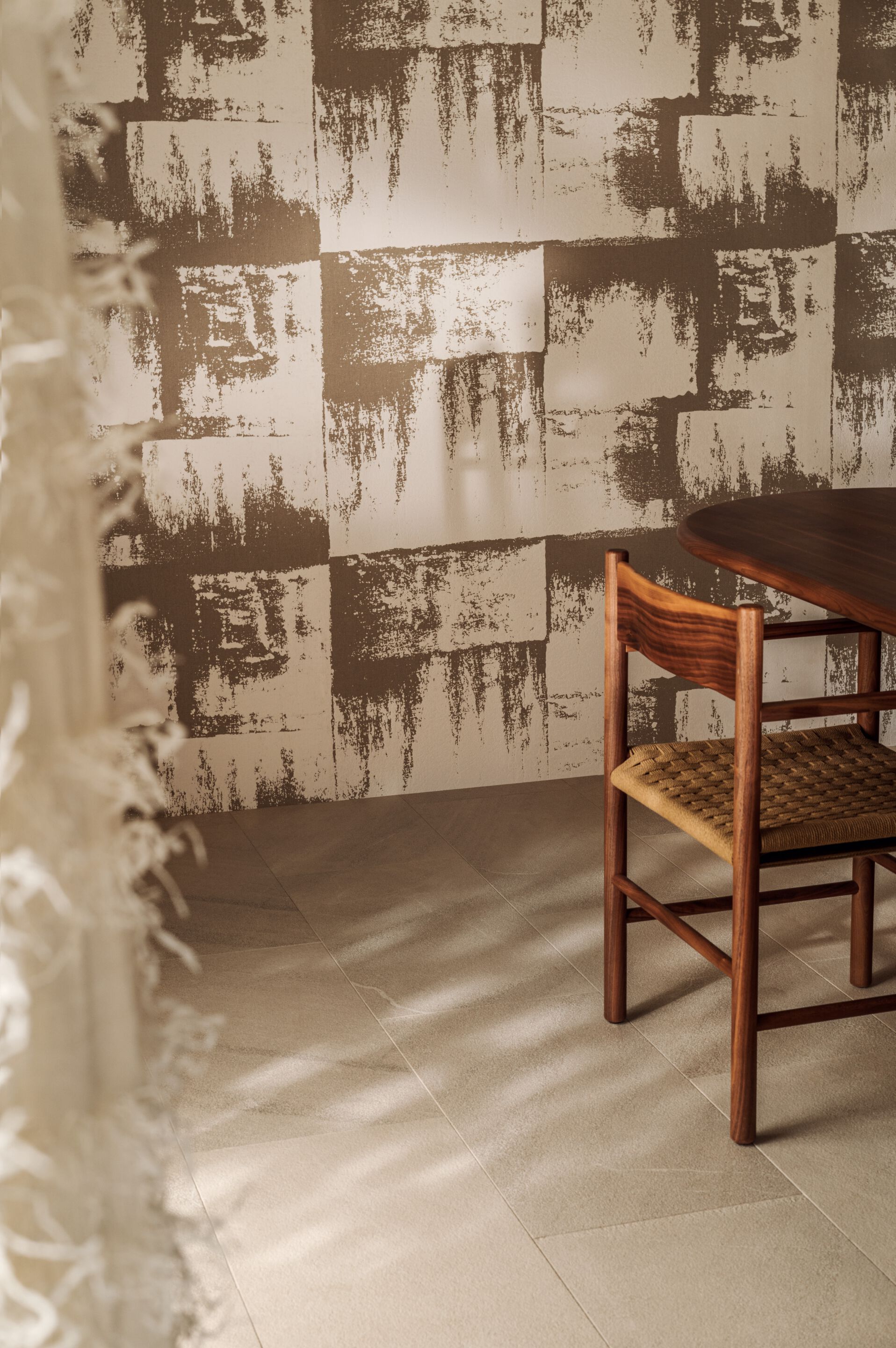 Льняная огнестойкая настенная ткань Élitis Lin Plâtré ARCH-00101421 - Вид №3