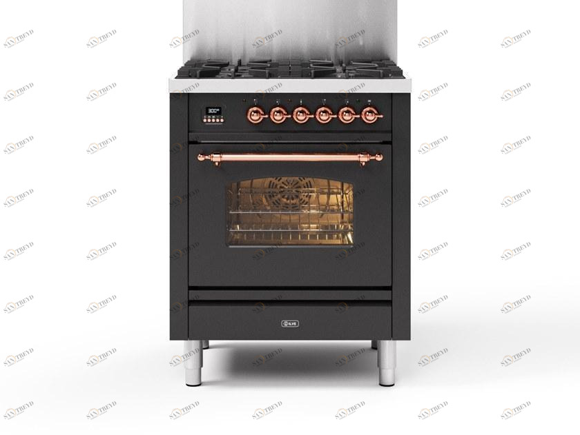 Ilve Отдельностоящая стальная кухня Nostalgie P07n Santreyd