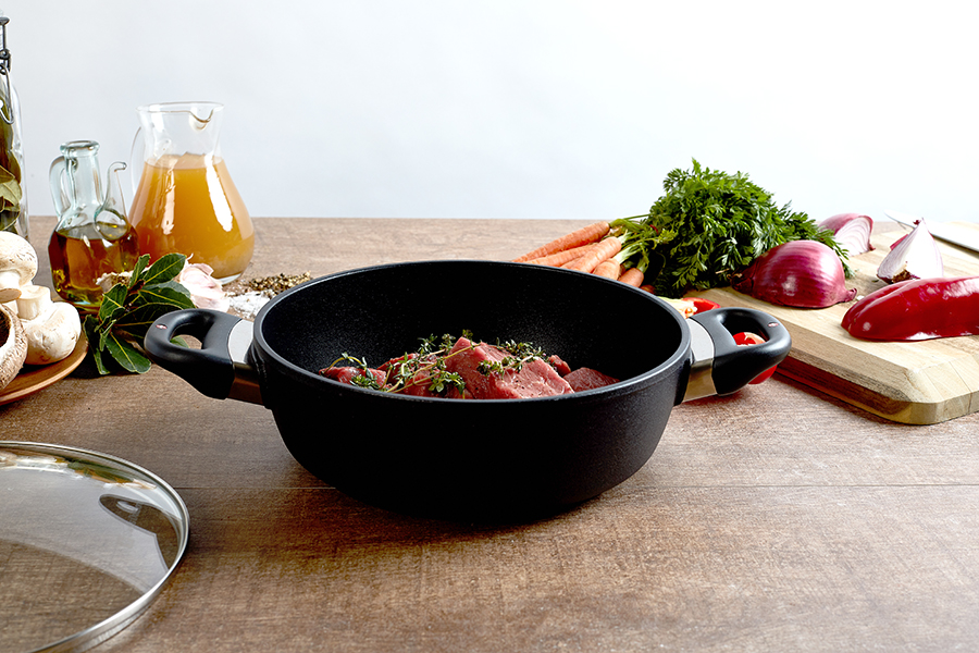 Сотейник Swiss Diamond со стеклянной крышкой, две ручки, Ø24 см XD6824C - Вид №2