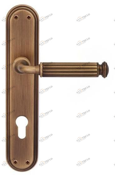 Pasini Ручка из латуни на пластине с накладкой Meteor 3230 Météor